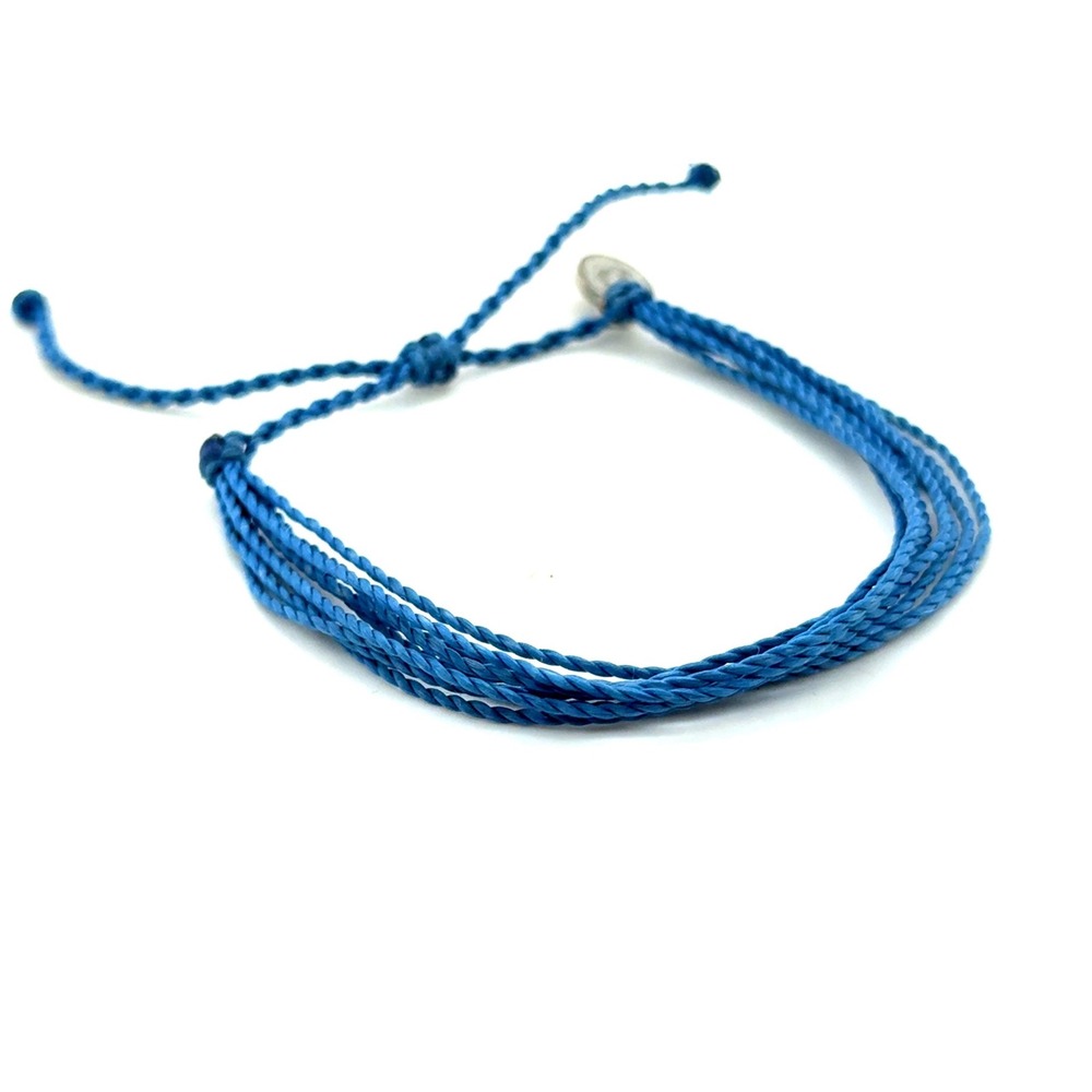 Pura Vida Original String Bracelet Pacific Blue Multi Strand Adjustable Boho